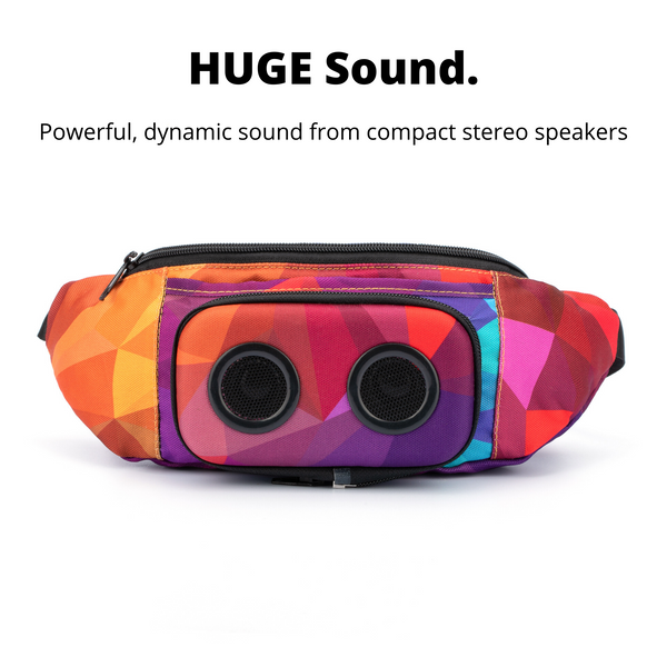 Fanny Pack With Bluetooth Speakers Retro