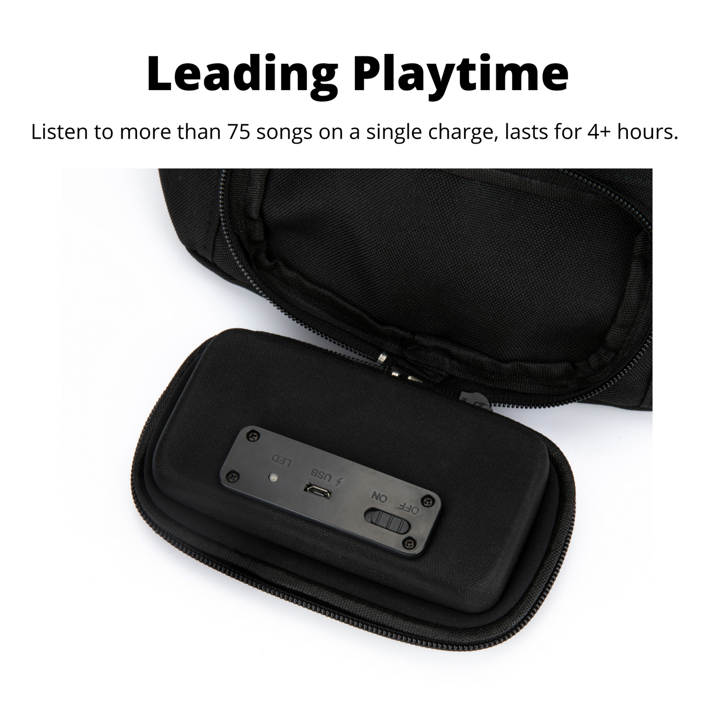 Fanny Pack With Bluetooth Speakers (Black)