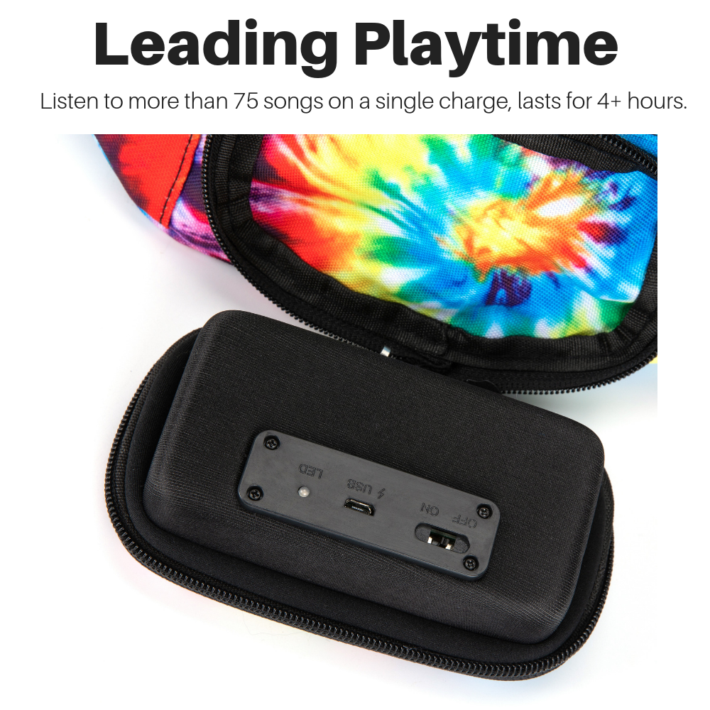 Fanny Pack With Bluetooth Speakers (Tie Dye)