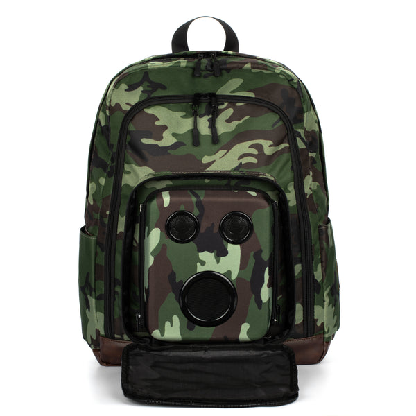 Bluetooth Backpack with Speakers Subwoofer Camo