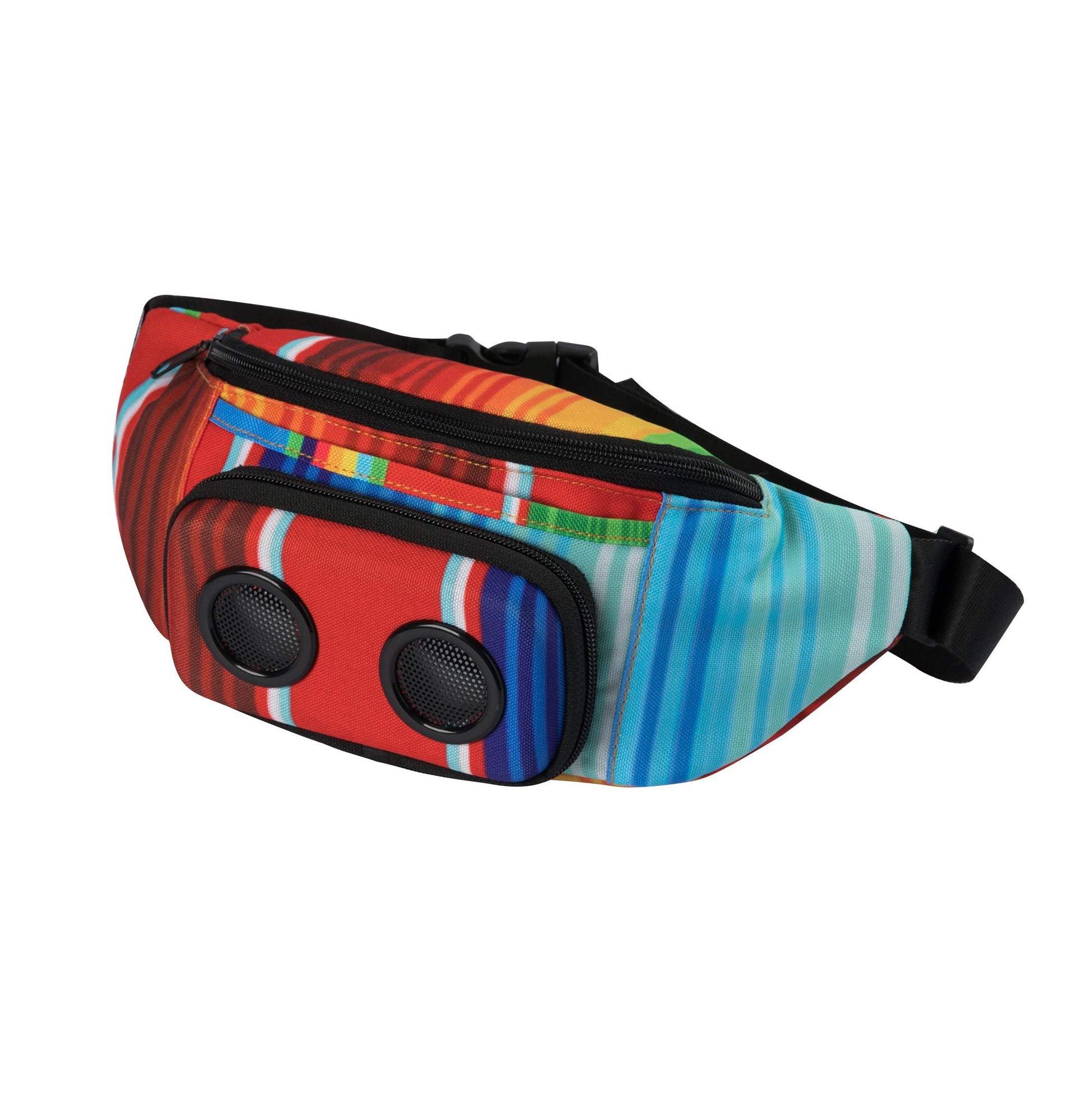 Fanny Pack With Bluetooth Speakers Rainbow