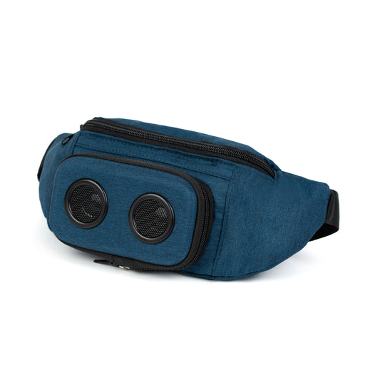 Fanny Pack With Bluetooth Speakers (Blue)