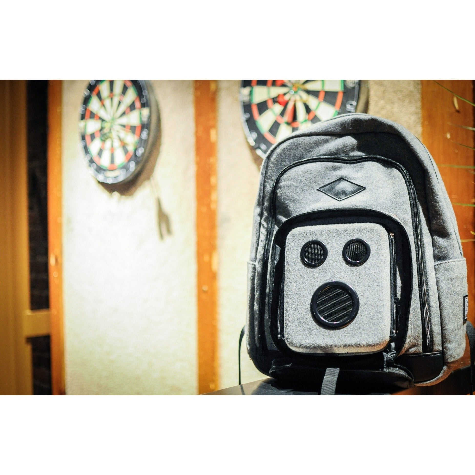 Bluetooth Backpack With Speakers (Gray)