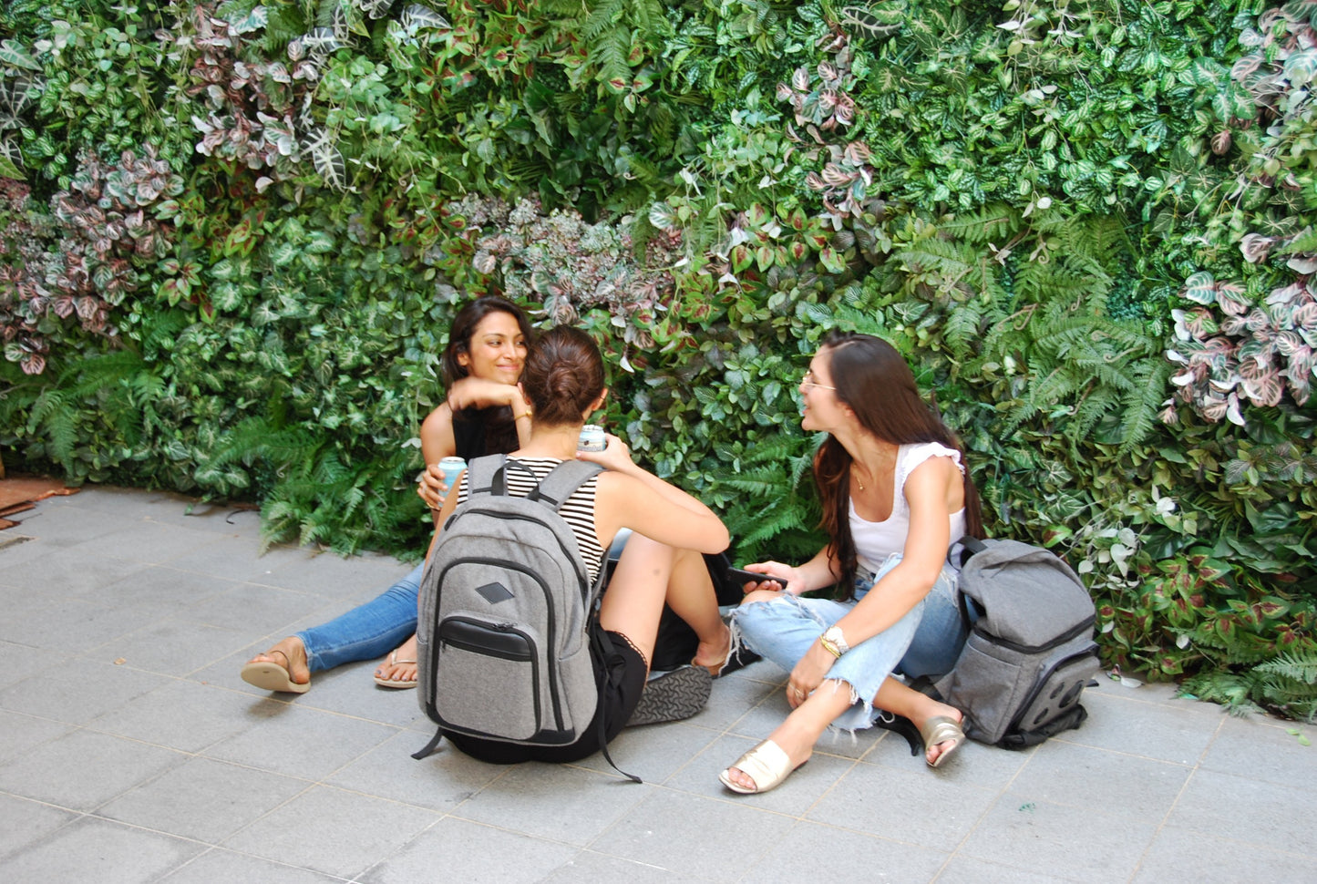  Bluetooth Backpack With Speakers  (Gray)